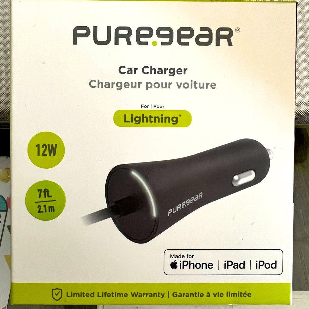 Pure Gear NWT coiled car charger